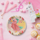 Tropische zangvogel in het paradijs papieren bordje (Feest)