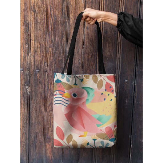 Tropische zangvogel in het paradijs tote bag
