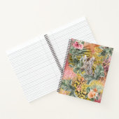 Tropische Zebra op dierenprint Notitieboek (Binnen)