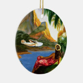  tropische Zee in Hawaï — palmboom Keramisch Ornament (Rechts)