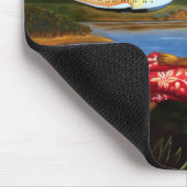 tropische Zee in Hawaï — palmboom Muismat (Hoek)