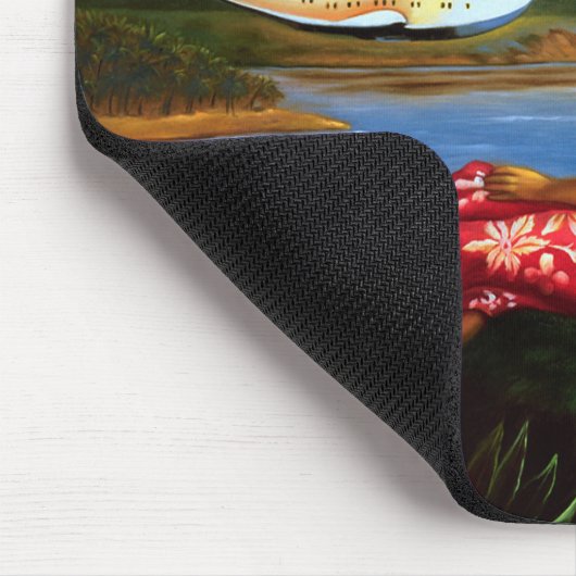 tropische Zee in Hawaï — palmboom Muismat (Hoek)