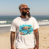 Tropische Zee Schildpad onder het Zee Ocean Surfer T-shirt