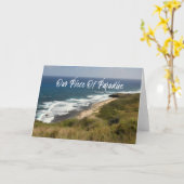 Tropische Zee Surf Natuur  Kaart (Gele Bloem)