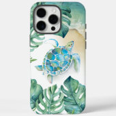 Tropische Zee Turtle iPhone Case (Achterkant)