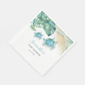 Tropische Zee Turtle Waterverf Servet (Hoek)