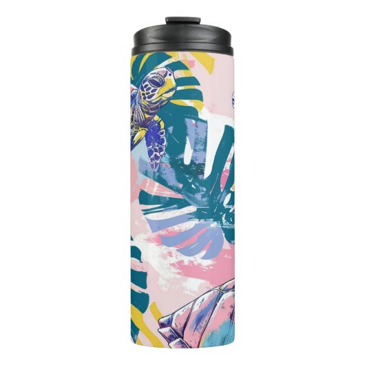 Tropische Zee Turtles Thermal Tumbler Thermosbeker (Voorkant)