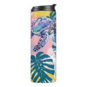 Tropische Zee Turtles Thermal Tumbler Thermosbeker (Gedraaid links)