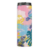Tropische Zee Turtles Thermal Tumbler Thermosbeker (Achterkant)