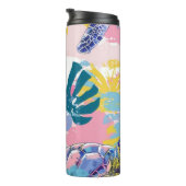 Tropische Zee Turtles Thermal Tumbler Thermosbeker (Geroteerd rechts)