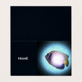 Tropische zee visitekaartje (Buitenkant ongevouwen)