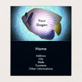 Tropische zee visitekaartje (Binnenkant ongevouwen)