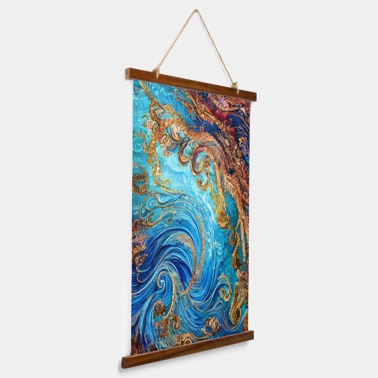 Tropische zeebaars hangend wandkleed (Gebogen)