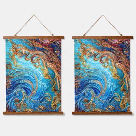 Tropische zeebaars hangend wandkleed (Dubbel)