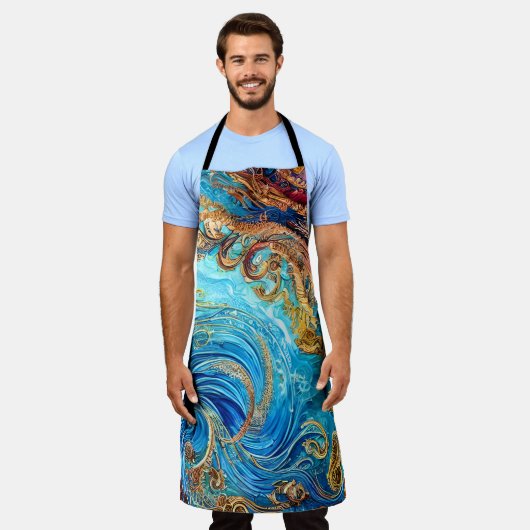 Tropische zeebaars schort (Gedragen)