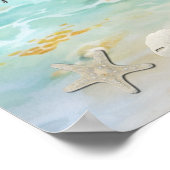Tropische, Zeebruiloft Zeesterren Zand Dollars Poster (Hoek)