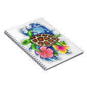 Tropische Zeeen schildpad Notitieboek (Rechterzijde)