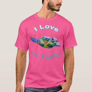 Tropische Zeeen schildpad T-shirt