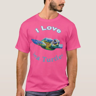 Tropische Zeeen schildpad T-shirt