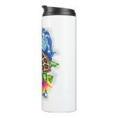 Tropische Zeeen schildpad Thermosbeker (Geroteerd rechts)