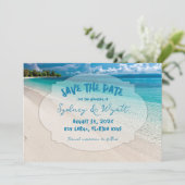 Tropische Zeeen Twee Foto slaat de Datumkaarten op Kaart (Staand voorkant)