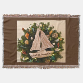 Tropische ZEEEN uit de kust en kerstmis Deken