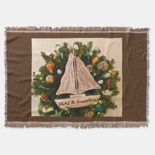 Tropische ZEEEN uit de kust en kerstmis Deken