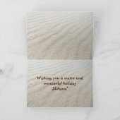 Tropische ZEEEN uit de kust en kerstmis Feestdagen Kaart (Binnen)