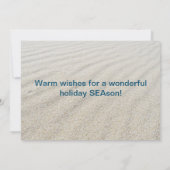 Tropische Zeeen uit de kustgebieden: kerstmis Feestdagenkaart (Achterkant)