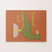 Tropische zeegarmeeuw-bruin legpuzzel (Horizontaal)