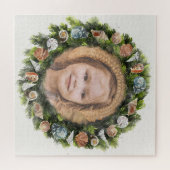 Tropische zeehells kerstmis met aangepaste foto legpuzzel (Horizontaal)