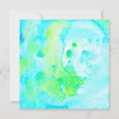 Tropische zeemeermin Happy Birthday Kaart (Achterkant)