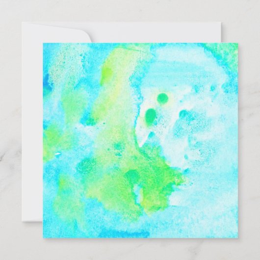 Tropische zeemeermin Happy Birthday Kaart (Achterkant)