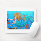 tropische zeemeermin mousepad muismat (Met muis)