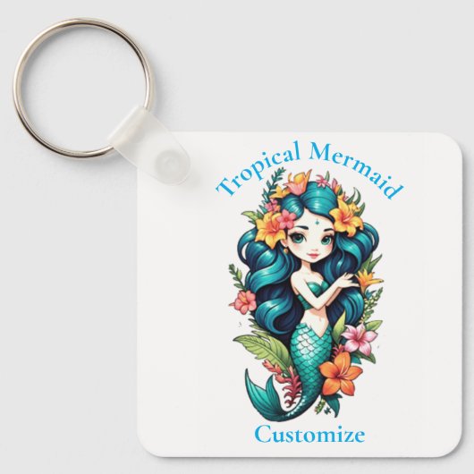 Tropische Zeemeermin Thunder_Cove Sleutelhanger (Voorkant)