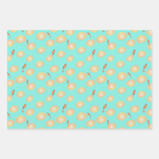 Tropische zeepaardjes inpakpapier