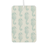 Tropische zeepaardjes, zeepaardpatroon - Blauwe gr Luchtverfrisser (Voorkant)