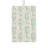 Tropische zeepaardjes, zeepaardpatroon - Blauwe gr Luchtverfrisser (Achterkant)