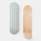 Tropische zeepaardjes, zeepaardpatroon - Blauwe gr Persoonlijk Skateboard (Voorkant)