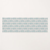 Tropische zeepaardjes, zeepaardpatroon - Blauwe gr Yogamat (Voorkant (horizontaal))