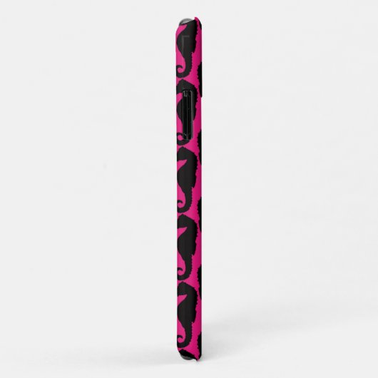 Tropische zeepaardjes, zeepaardpatroon - Roze zwar Case-Mate iPhone Case (Achterkant/rechts)