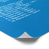 Tropische zeepijkkaart voor dolfijnweddenschappen poster (Hoek)