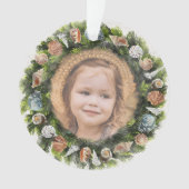 Tropische zeeschelpen 2 aangepaste foto kerst kran ornament (voorkant)