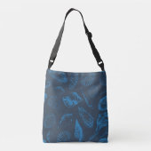 Tropische zeeschelpen crossbody tas (Achterkant)