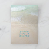 Tropische zeeschelpen en bloemen — Kerstmis Feestdagen Kaart (Binnen)