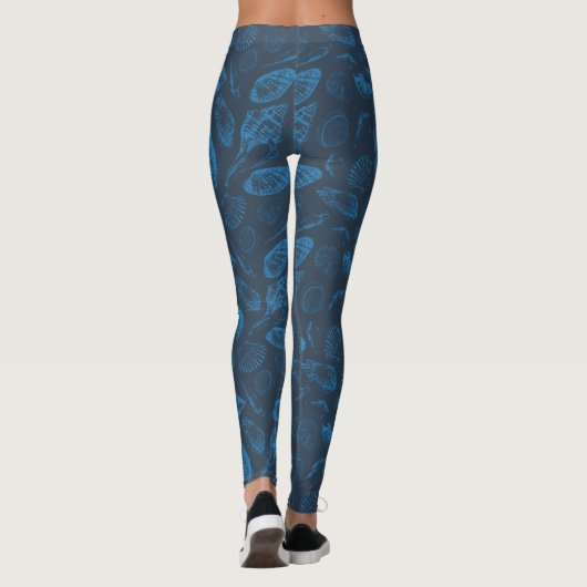 Tropische zeeschelpen leggings (Achterkant)