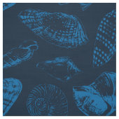 Tropische zeeschelpen stof (Swatch)