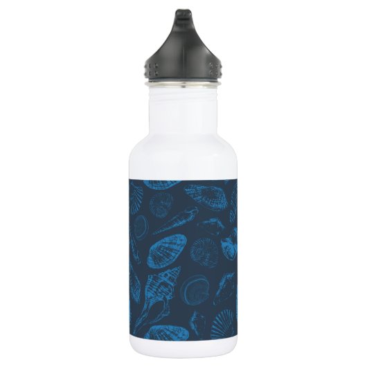 Tropische zeeschelpen waterfles  (Rechts)