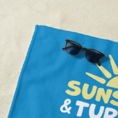 Tropische zeeschildpadden Gepersonaliseerd Strandlaken (In situ)