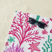 Tropische zeester en koraal patroon strandlaken (In situ)